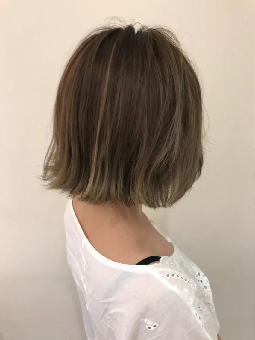 ミディアム カラー 【髪質改善】 梅田　聡のヘアスタイル