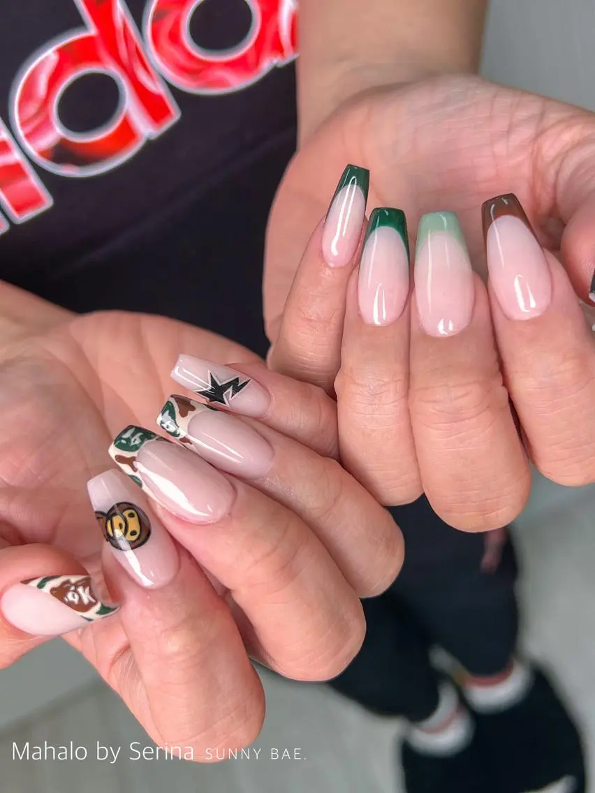 ロング カラー ネイル ハンドネイル SUNNY BAE. SERINAのネイルデザイン
