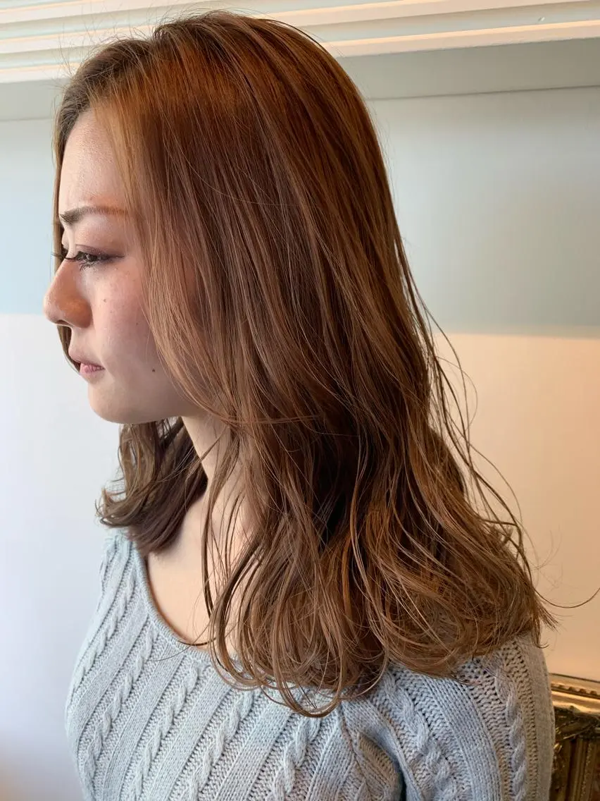 セミロング ヘアカラー トリートメント ヘッドスパ ヘアセット 大宮/山口 竣也のヘアスタイル