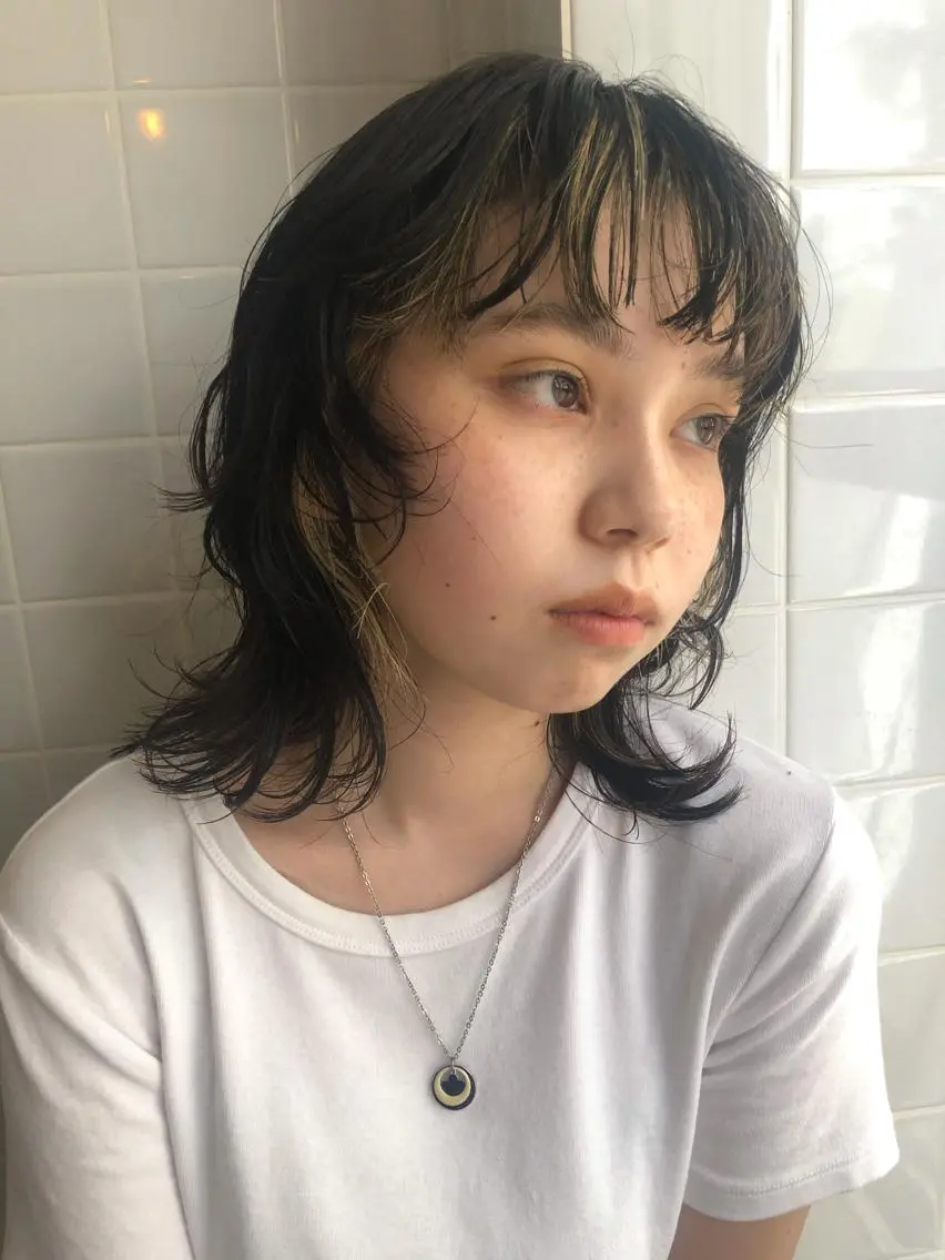 ミディアム ハイライト ヘアカラー ｔｏ ｋｉのヘアスタイル