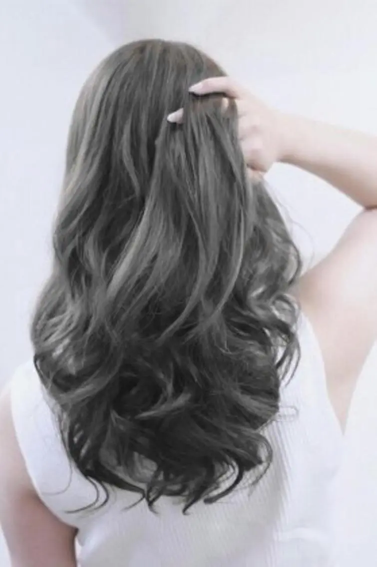 ロング カラー チビ編み込みエクステ シールEXどぅ〜すのヘアスタイル