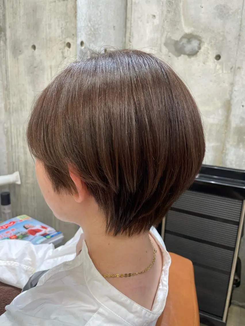 ショート カラー パーマ ヘアアレンジ 東 史夏のヘアスタイル