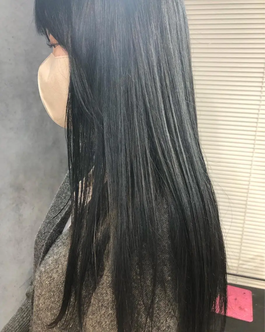 ロング カラー ヘアアレンジ 黒髪 ヘアカラー トリートメント メンズ特化✂️栗原 侑也のヘアスタイル