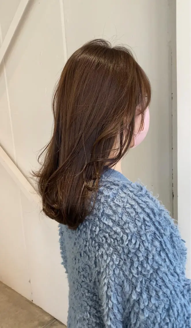 セミロング 似合わせレイヤー 阿波座/ふじむらのヘアスタイル