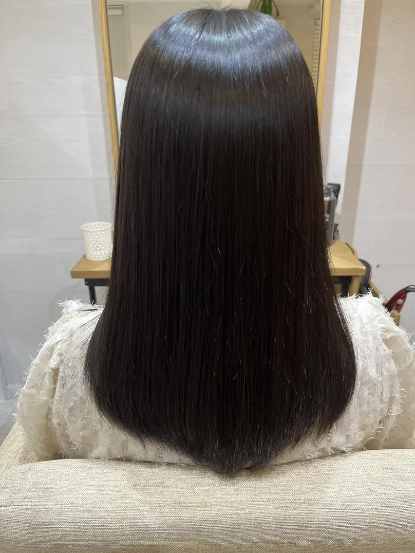 セミロング 髪質改善 トリートメント カット トリートメント Stellar 髪質改善ステラのヘアスタイル