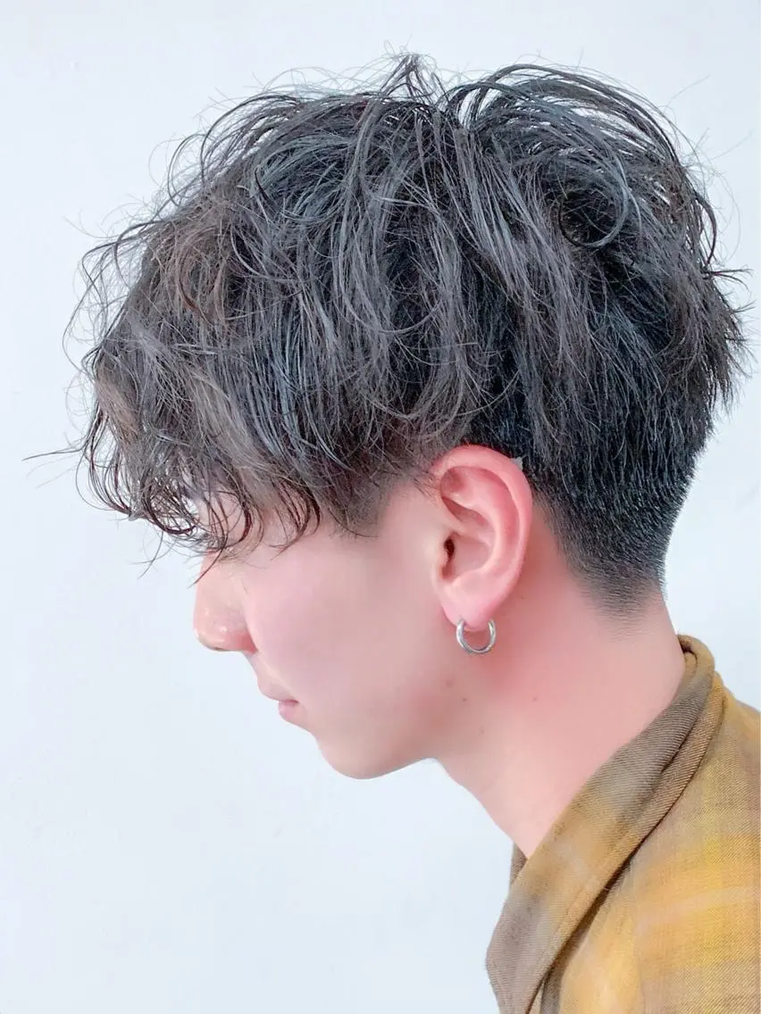 ショート パーマ メンズ マッシュ カット 米澤 篤志のヘアスタイル