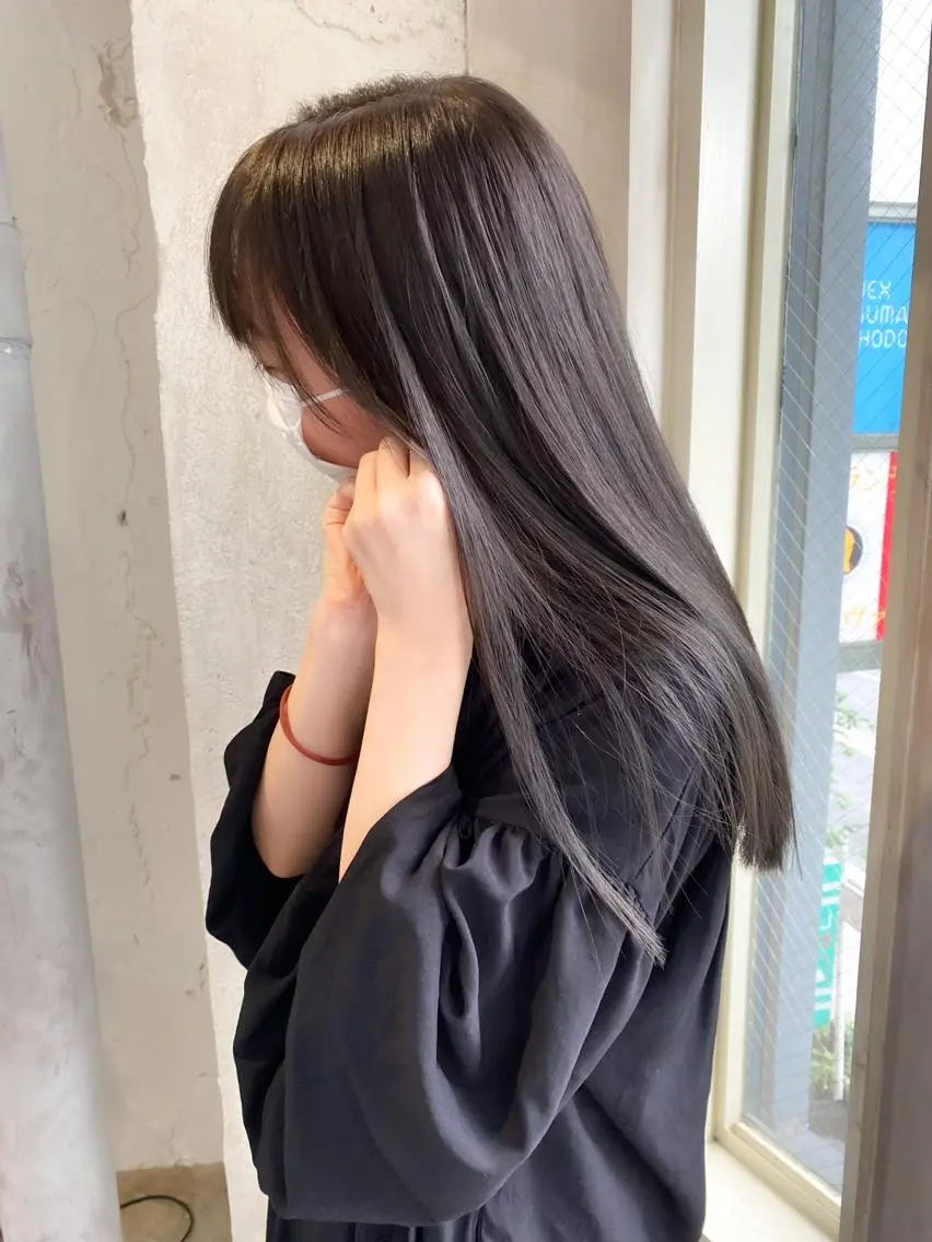 セミロング カラー イルミナカラー オリーブグレー ミニモお気に入り数 No.1宍戸雄弥のヘアスタイル