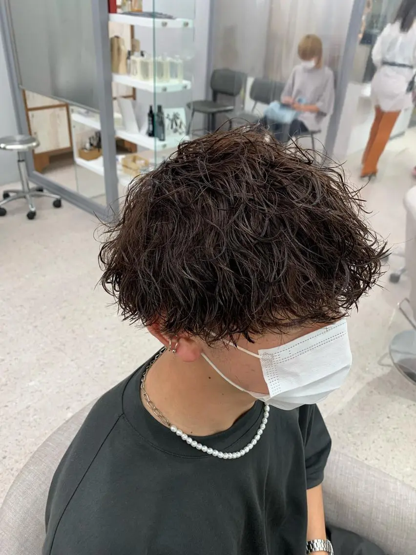 メンズ メンズパーマ 波巻きパーマ カット パーマ メンズ特化美容師/ 新井　洸太のヘアスタイル