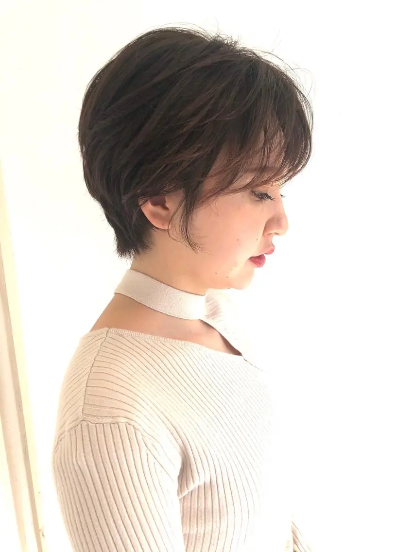 ショート 似合わせカット 迫留由弥のヘアスタイル