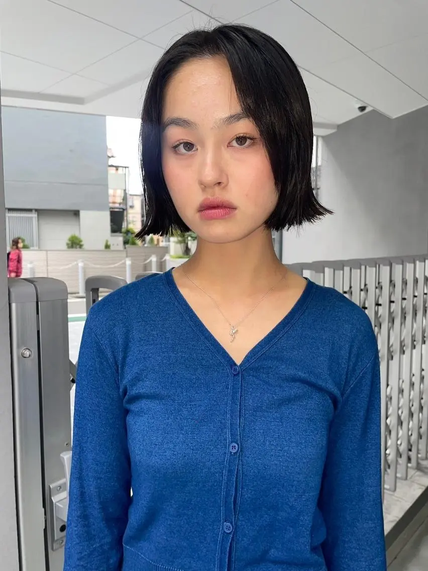 ショート カラー パーマ ショートボブ アディクシーカラー ブリーチ ケアブリーチ デザインカラー ヘアカラー CEINE PATHのヘアスタイル
