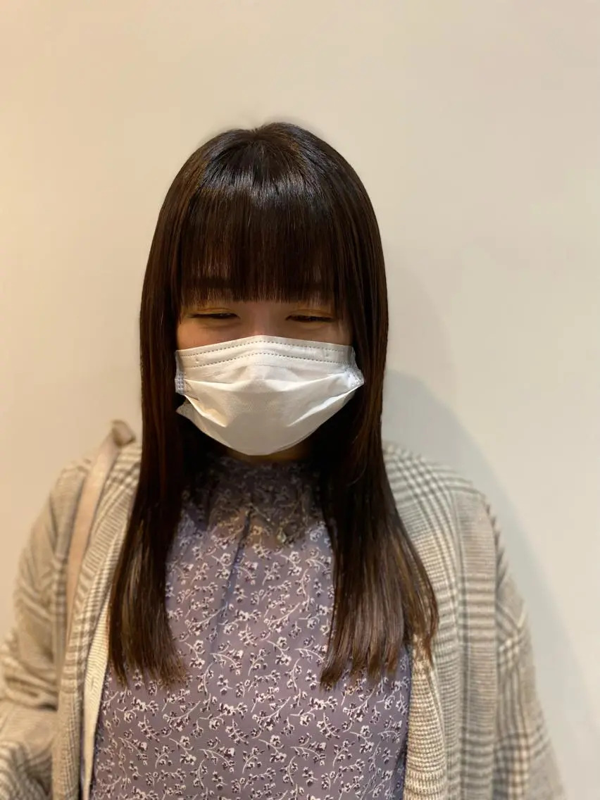 ロング カラー カット 縮毛矯正 トリートメント 大人かわいい×艶髪 🤍塩川のヘアスタイル