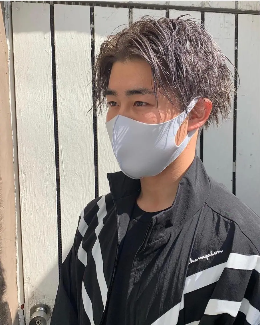 カラー メンズ アッシュ シルバー シルバーアッシュ カット ヘアカラー 深沢 秀のヘアスタイル