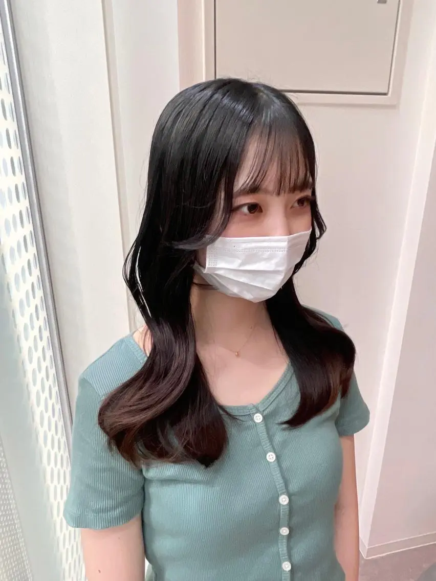 ロング カット ヘアカラー トリートメント 銀座/レイヤーカット 🤍内野すみれのヘアスタイル