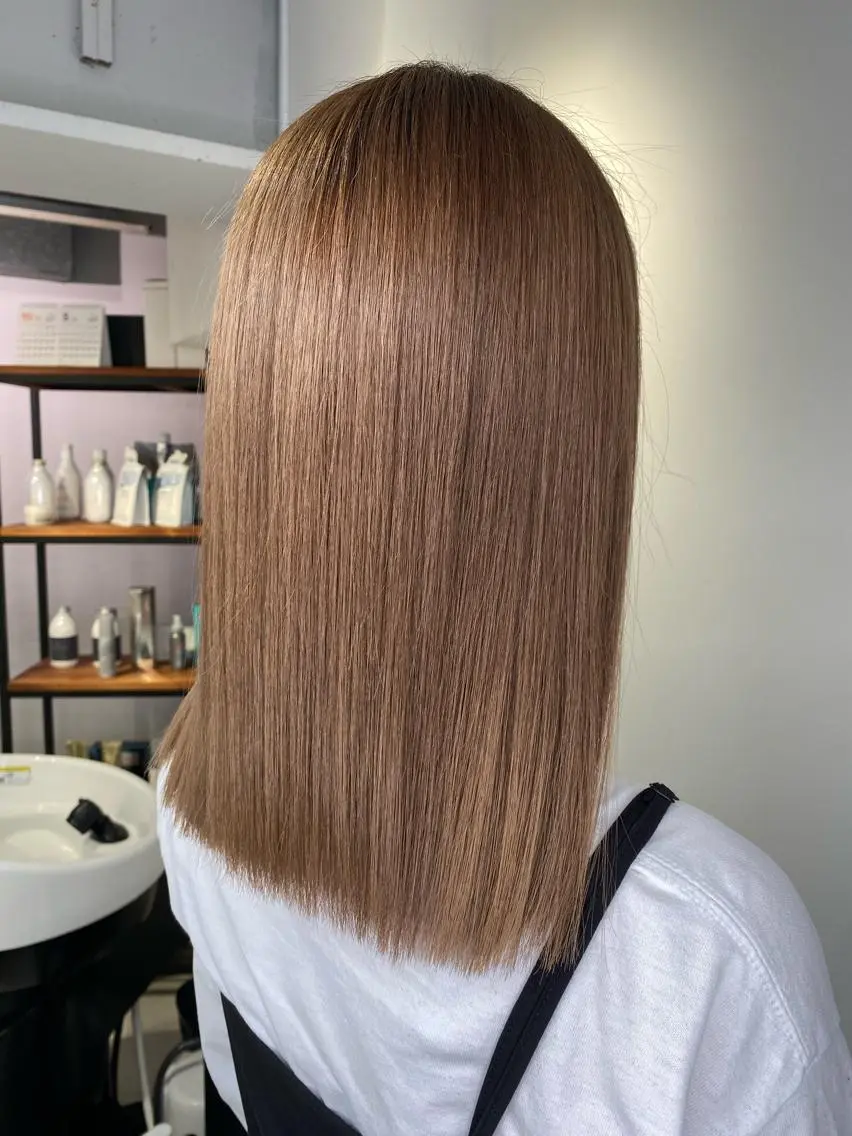 ミディアム カラー ベージュカラー ミルクティーベージュ ヘアカラー ミニモお気に入り数 No.1宍戸雄弥のヘアスタイル