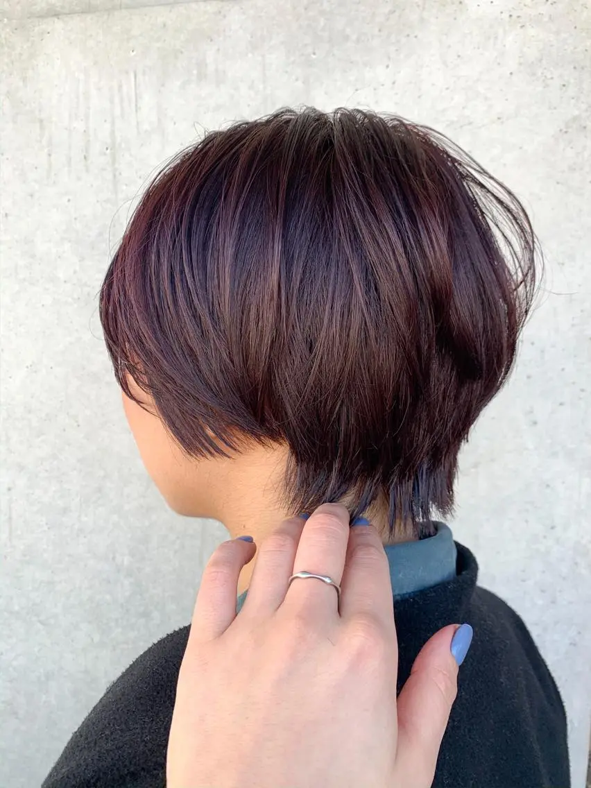 ショート カラー カット ヘアカラー トリートメント MAYU 💚森下のヘアスタイル