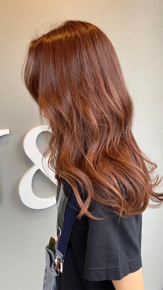 ロング ヘアカラー トリートメント 平田 広大のヘアスタイル