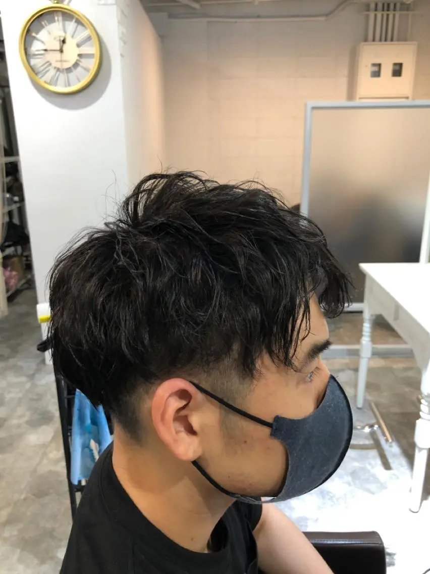 ショート パーマ メンズ カット パーマ hair care ACRO店長 谷のヘアスタイル