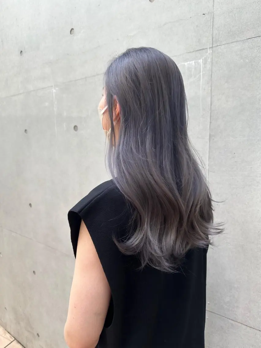 ロング ヘアカラー トリートメント 🦋レイヤーカット ミドリカワ🦋のヘアスタイル