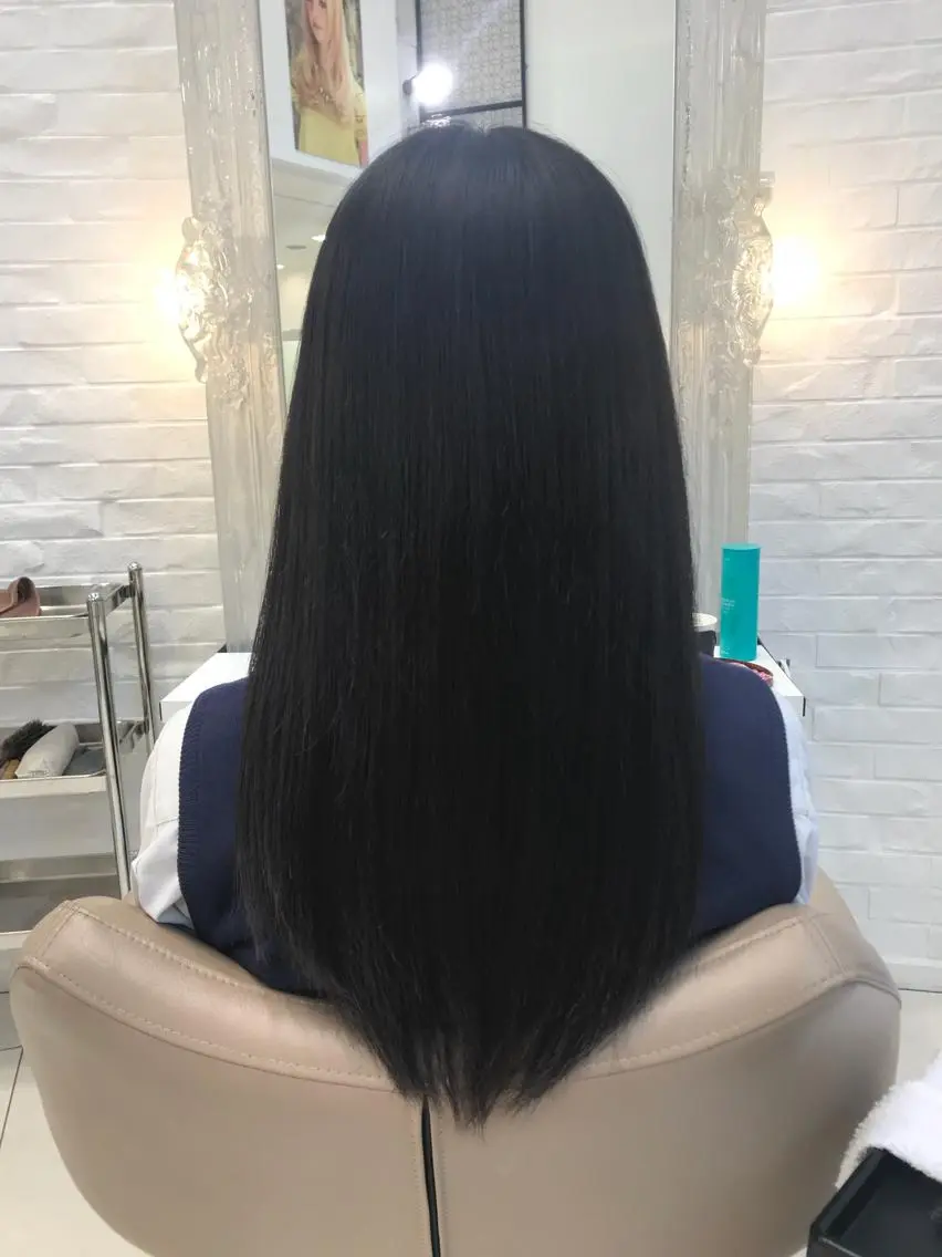 ロング パーマ 縮毛矯正 ショート、ボブ/ 川鍋薫のヘアスタイル