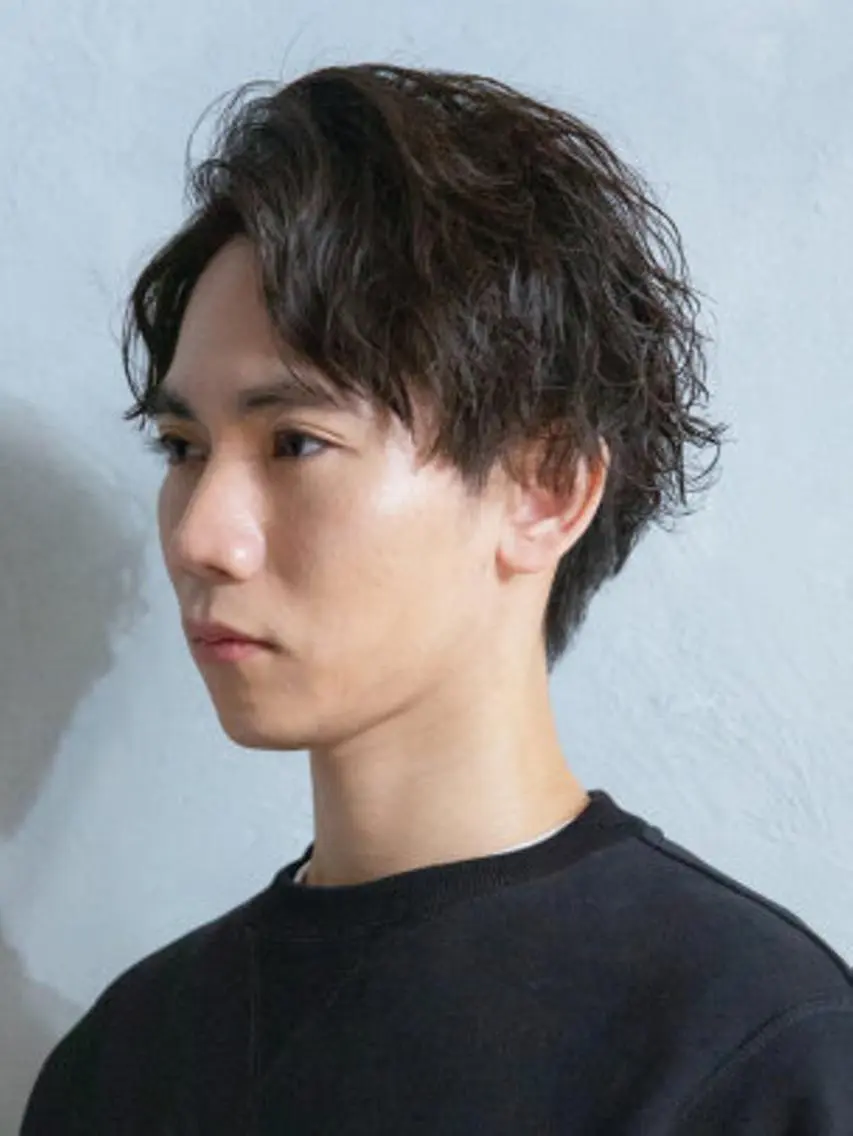 ショート パーマ メンズ 千脇 望美のヘアスタイル
