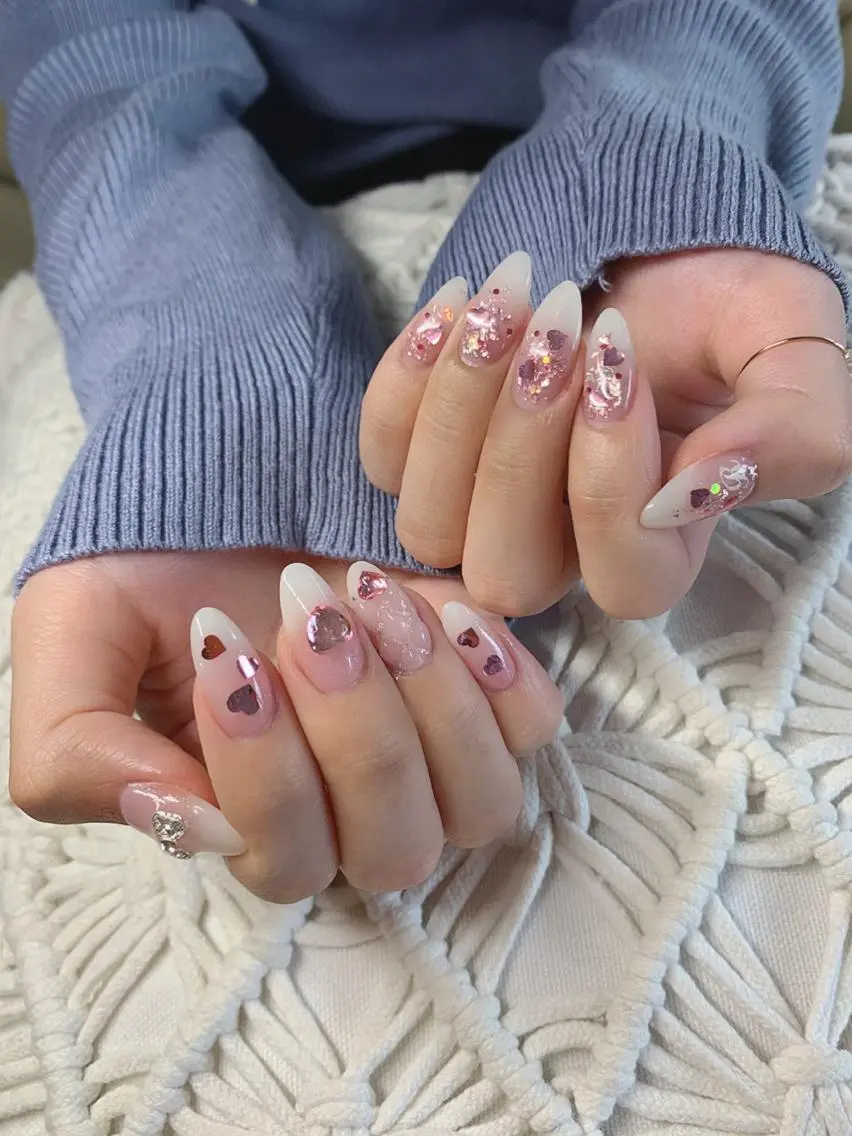 ネイル アートネイル フレンチネイル 韓国ネイル ミラーネイル ニュアンスネイル *・*MIMnail 1号店・*:・*のネイルデザイン
