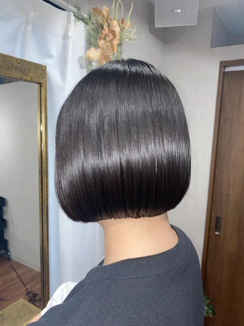 ミディアム ボブ カット トリートメント ＳＨＩ ＺＵのヘアスタイル