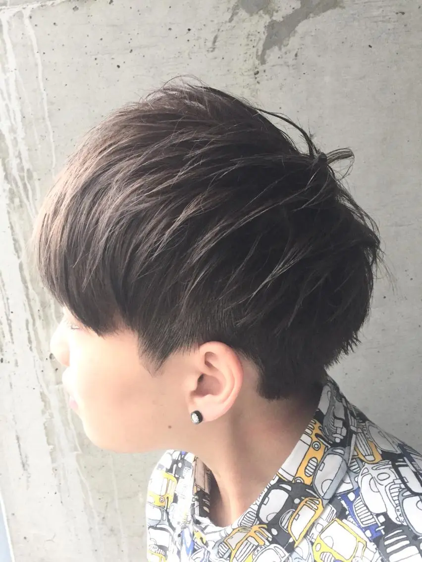 ショート メンズ 髪質改善/レイヤー ストウシンゴのヘアスタイル