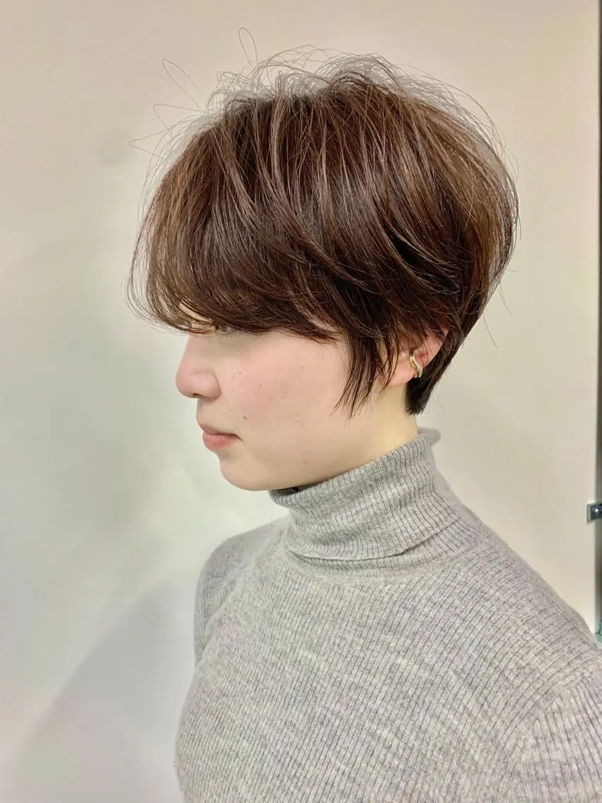 ショート カラー 中村 靖彬のヘアスタイル
