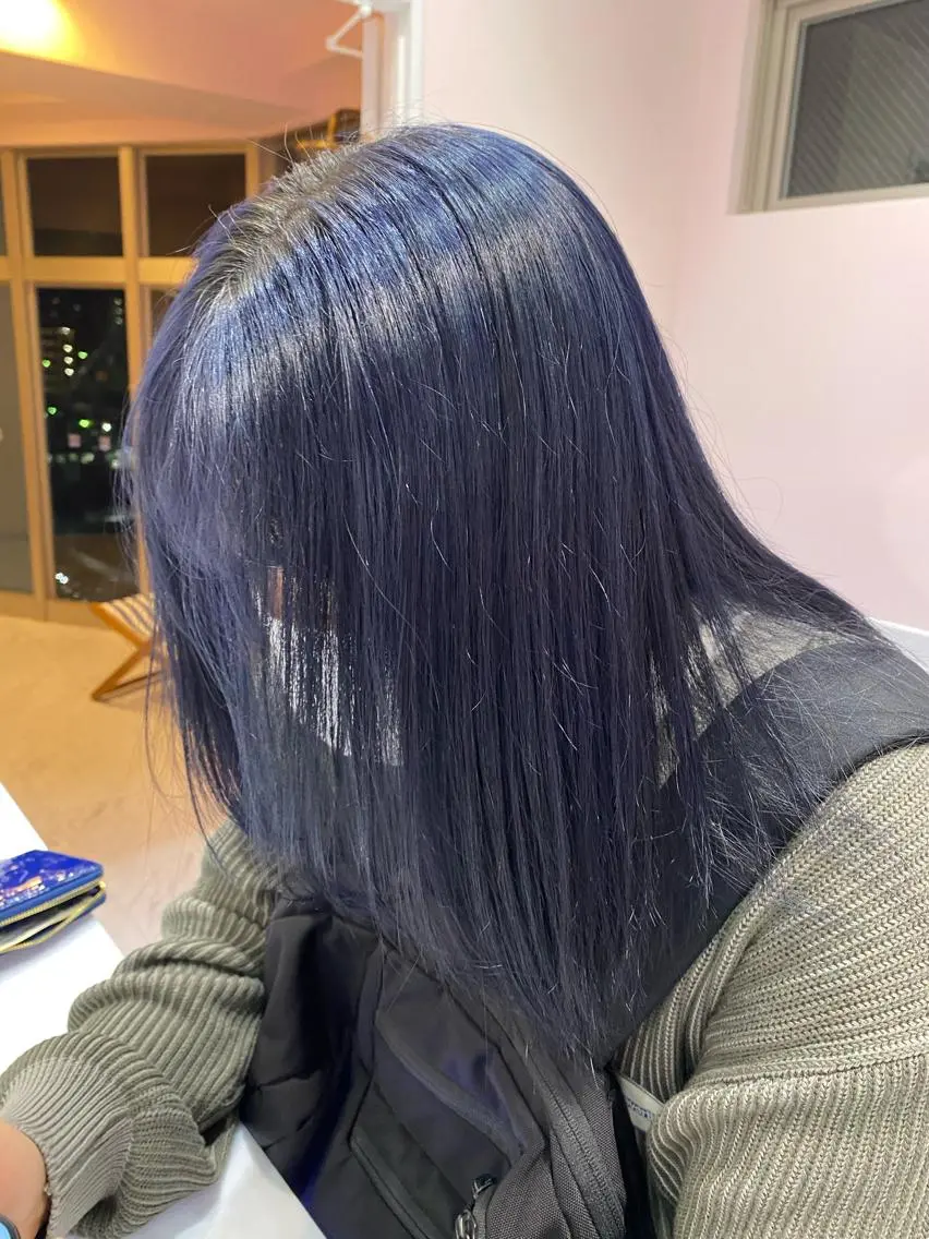 セミロング カラー ヘアアレンジ 𓍯韓国style/ 髪質改善𓍯中村和希のヘアスタイル