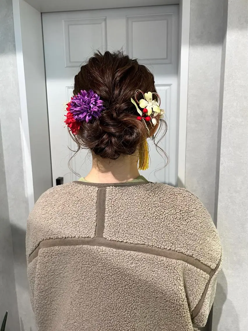 ヘアアレンジ ヘアセット🎀パーマ Tsubasaのヘアスタイル