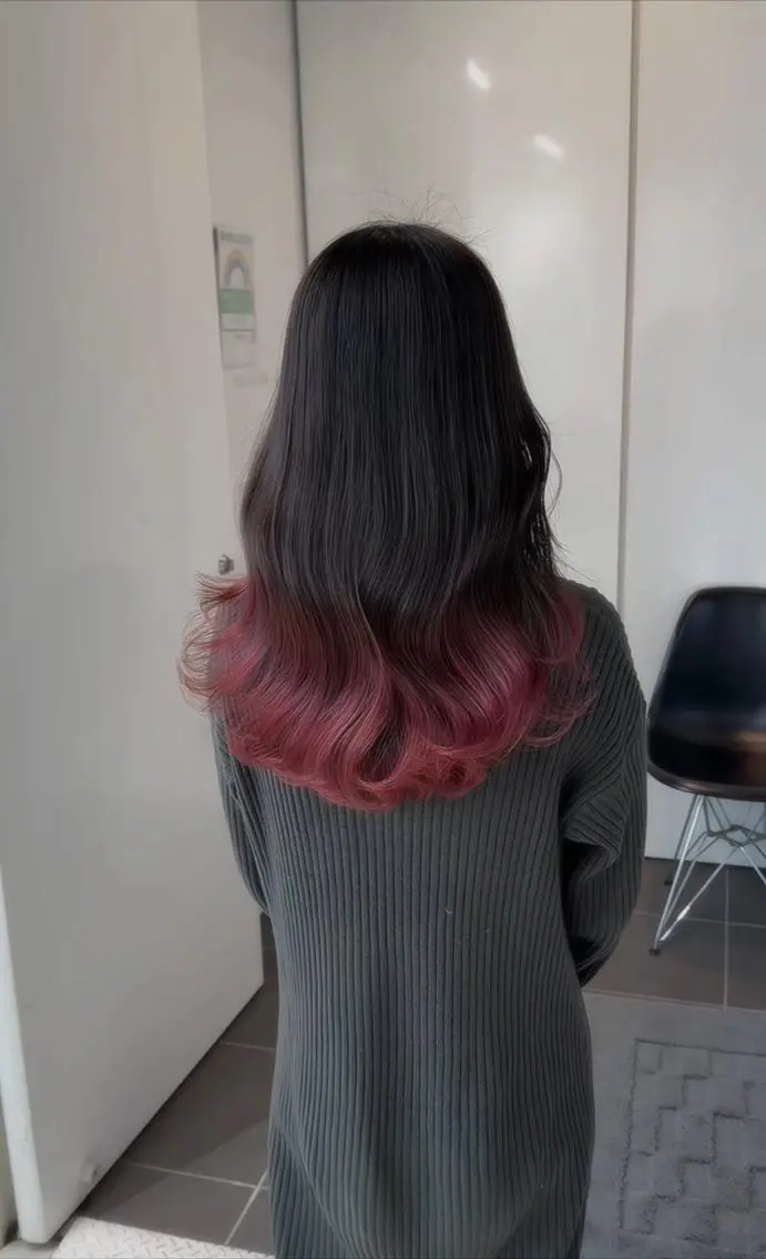 セミロング くびれヘア ウルフカット ヘアカラー トリートメント 【公式】amble luxe 中野のヘアスタイル