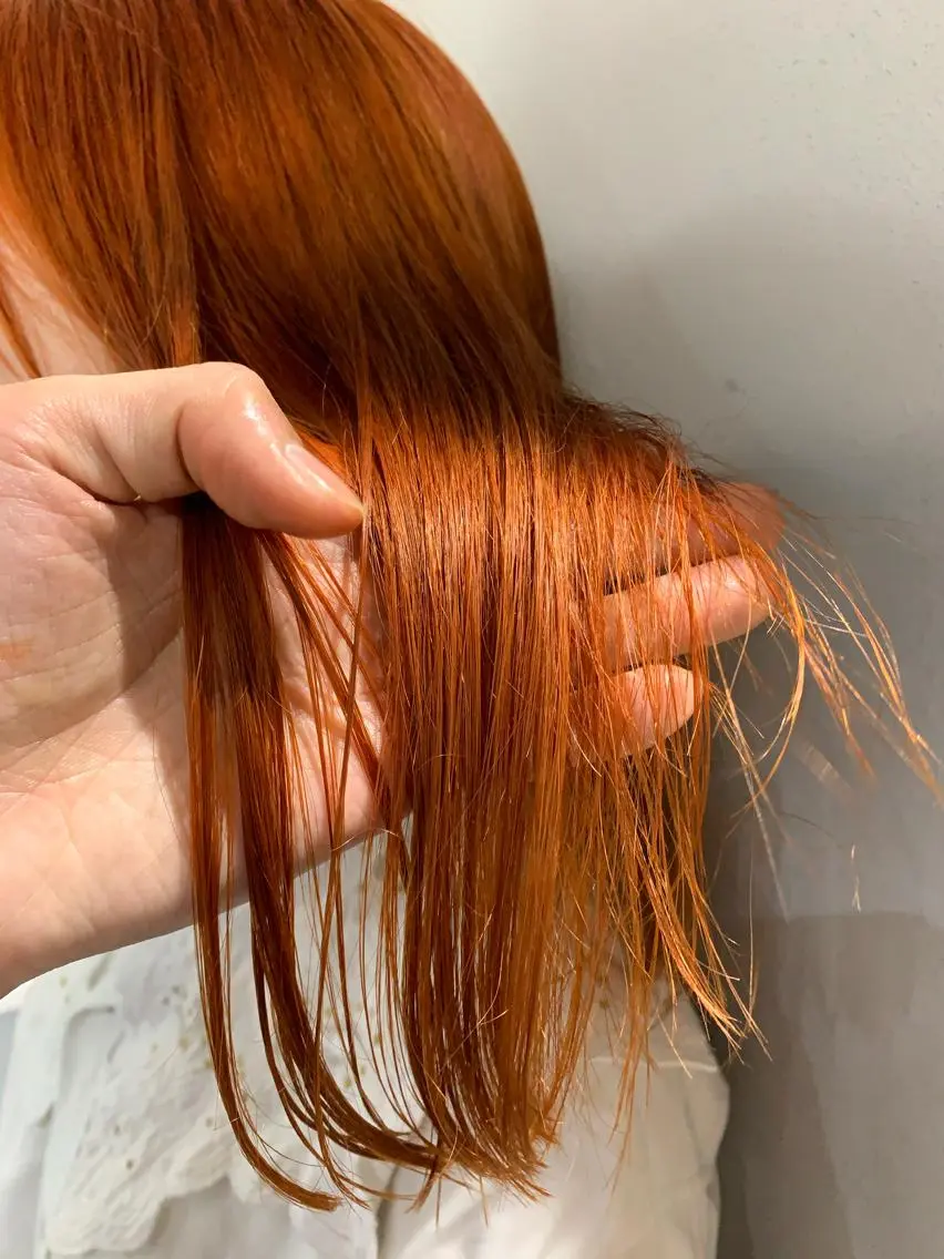 セミロング カラー ヘアアレンジ ボブパーマコテ巻き風 パーマNo1深江秀平のヘアスタイル