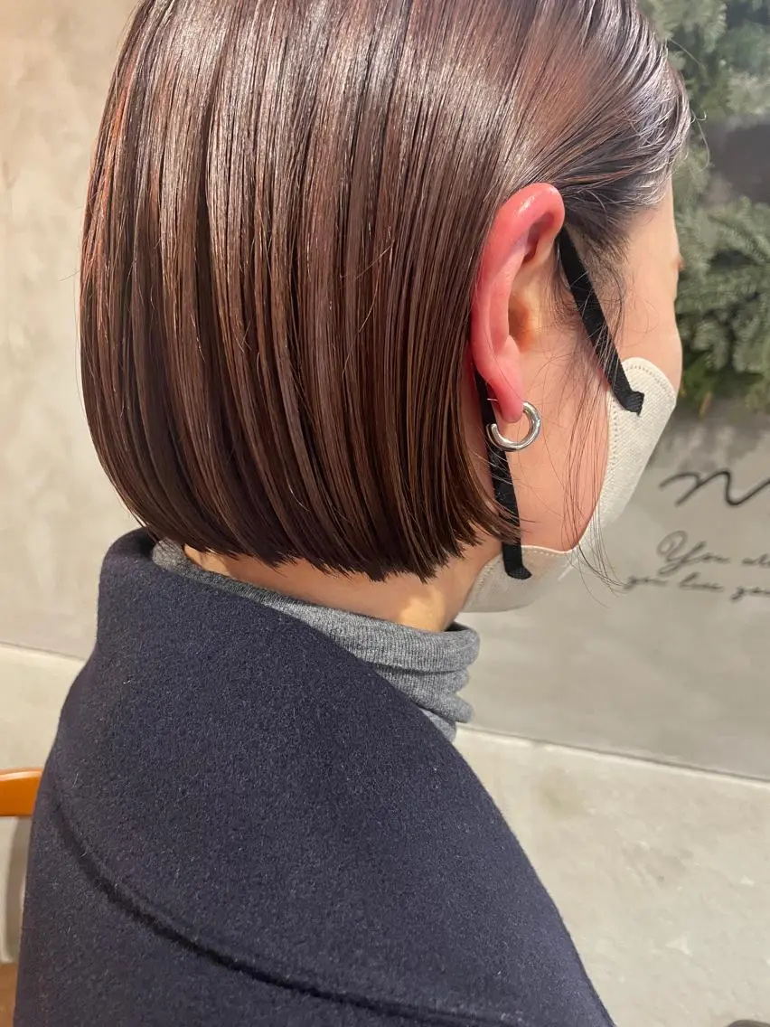 ショート ボブ カット ヘアカラー トリートメント ayane⭐️ボブ・ ショート・パーマのヘアスタイル