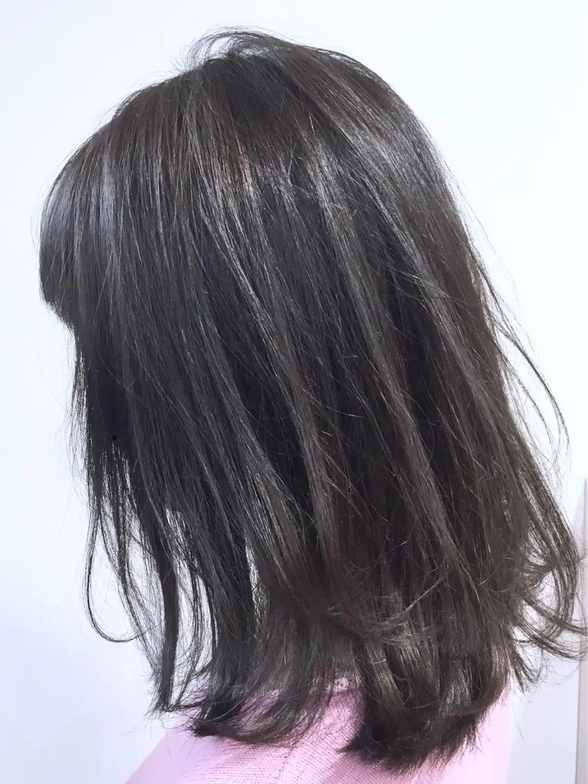 ミディアム カラー カット ヘアカラー トリートメント 岡崎勇人/レイヤー/ 韓国/ケラチンTRのヘアスタイル