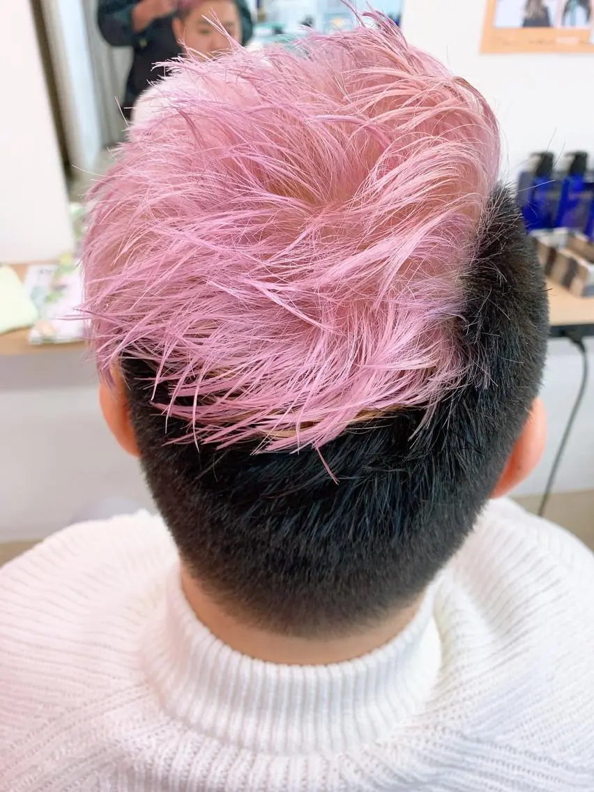 ショート カラー ピンクカラー Gemini代表 Maedaのヘアスタイル