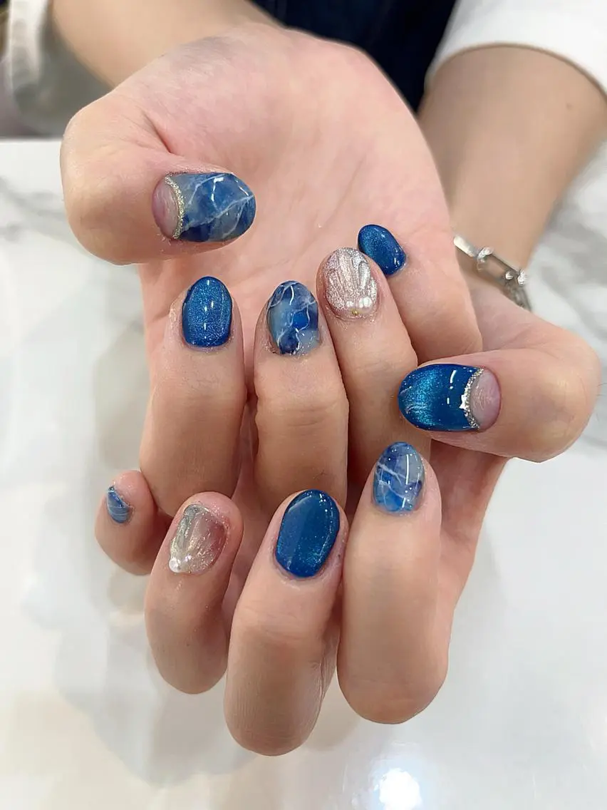 ネイル ハンドネイル ハンドケア あおやぎ ゆきこのネイルデザイン