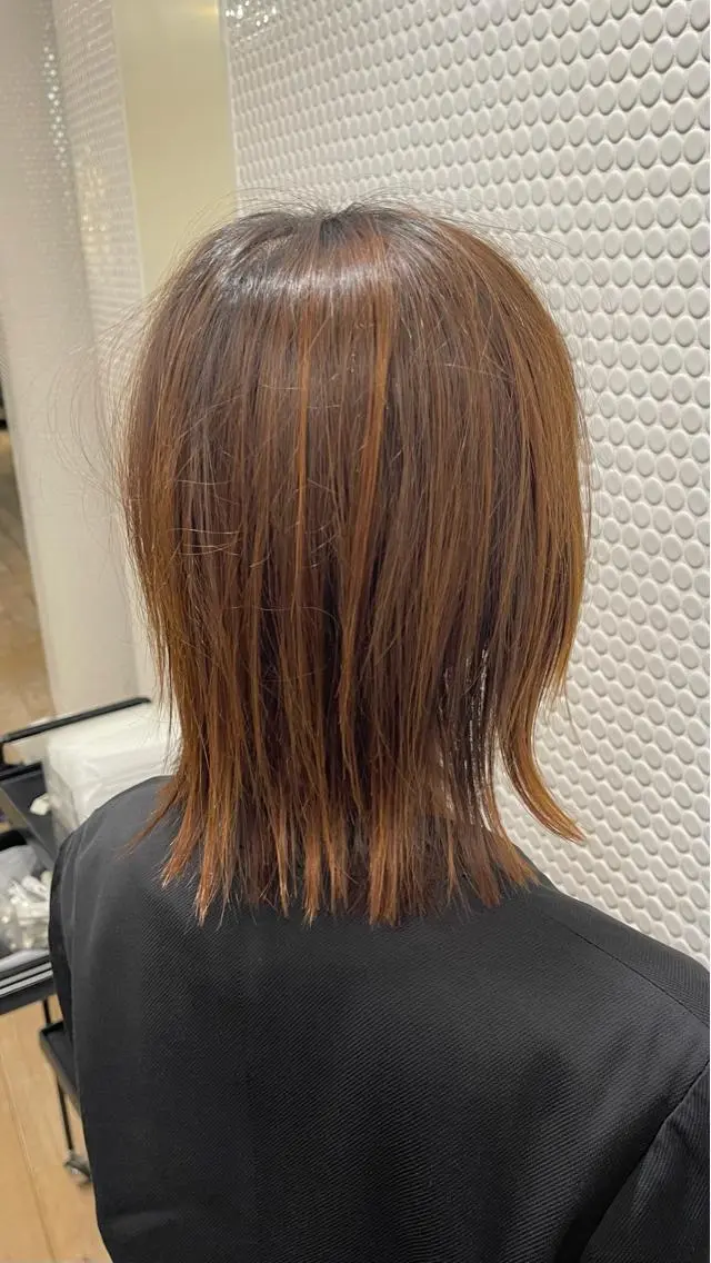 ミディアム ボブ カット トリートメント 秋葉 一郎のヘアスタイル