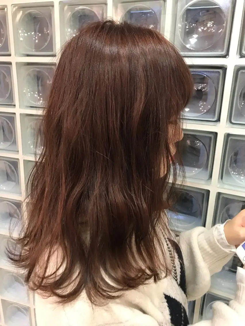 セミロング カラー パーマ ヘアアレンジ メンズ キッズ ネイル マツエク・マツパ 神山 昌子のヘアスタイル