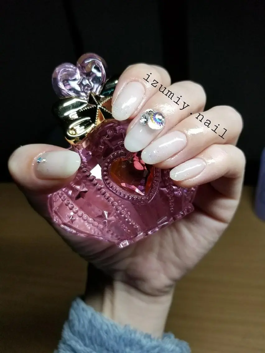 セミロング ハンドネイル izumiynail いずみのネイルデザイン