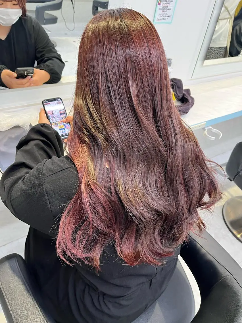 ロング カラー ヘアアレンジ 愛されカラー🩷 はるなのヘアスタイル
