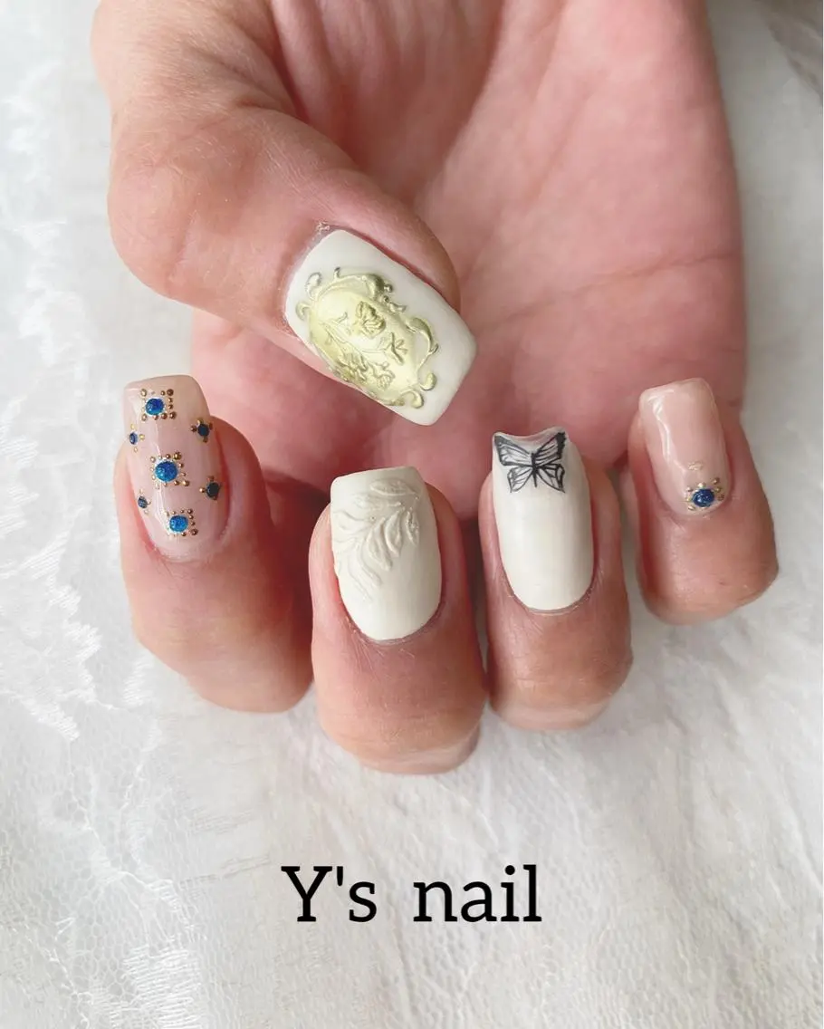 ネイル 手書きが得意🖌️ Y’s  nailのネイルデザイン