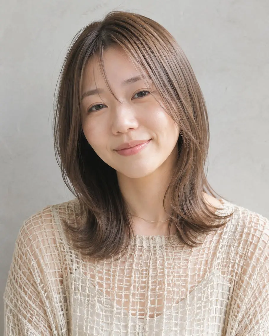 セミロング メンズパーマカット モデル☆今川茉綾のヘアスタイル