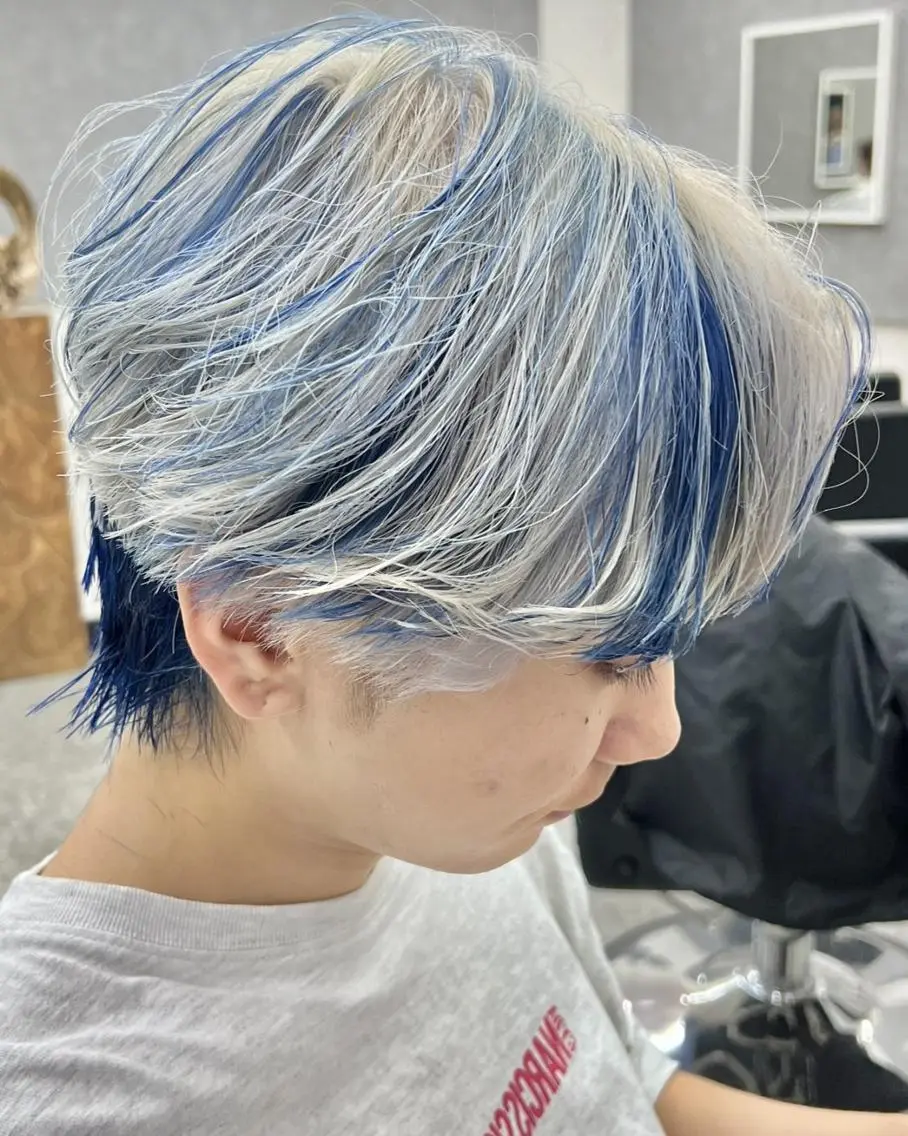 カラー メンズ カット ヘアカラー GLOP HOMME 店長 アオトのヘアスタイル