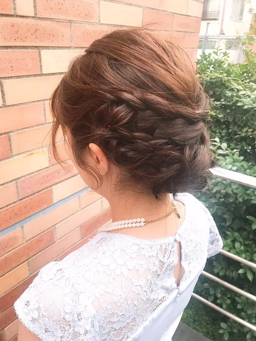 ショート カラー パーマ ヘアアレンジ メンズ ハーフアップ ちこ .のヘアスタイル