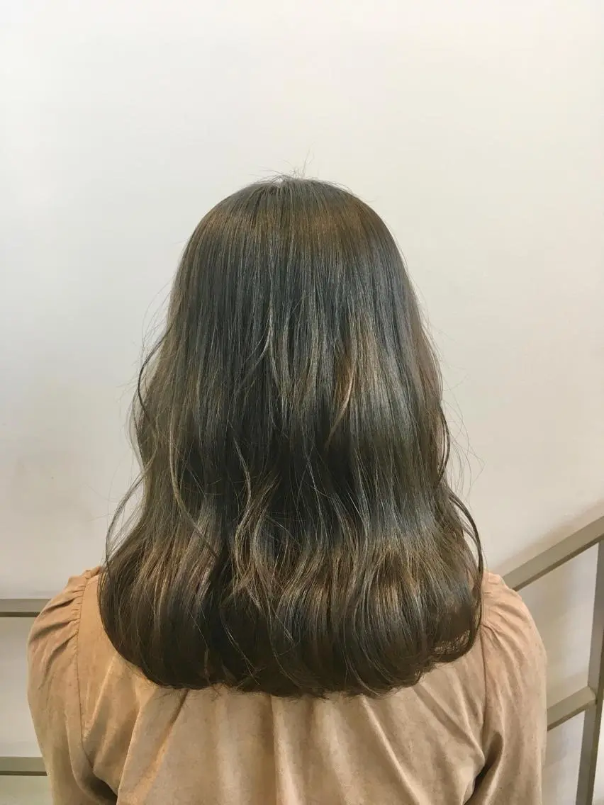 セミロング カラー ヘアカラー トリートメント ヘアセット yoshi ☆のヘアスタイル