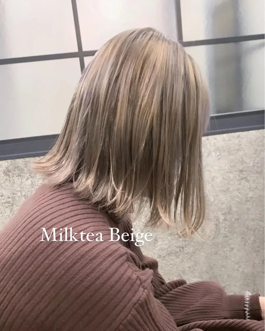 ミディアム 垢抜けヘア♡柔らかい カラー/mihoのヘアスタイル