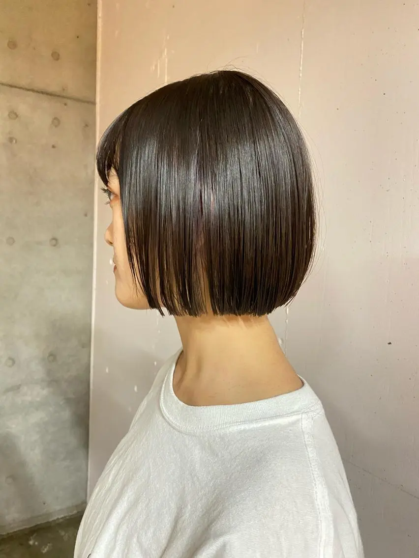 ショート ボブ Yuki☺︎パーマ レイヤーカットのヘアスタイル