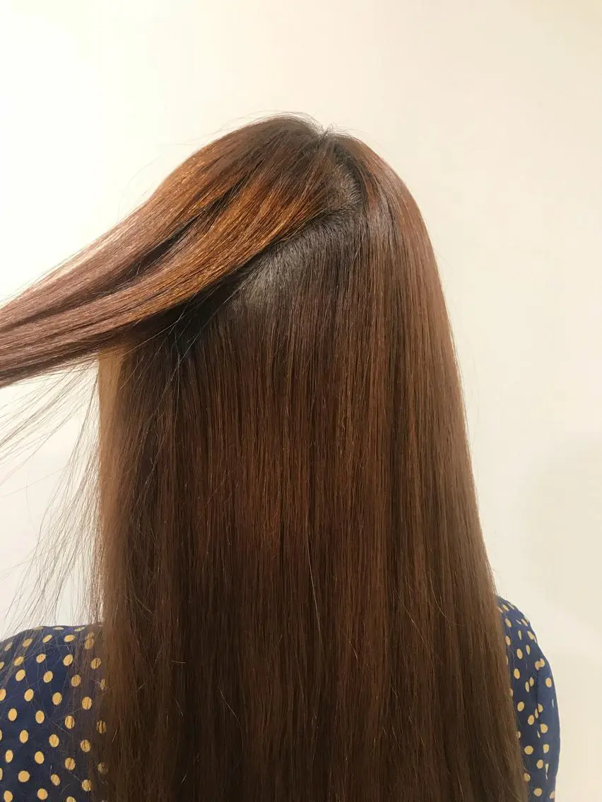 ロング パーマ 暖色カラー🍊 ボブ🌿顔周りcutのヘアスタイル