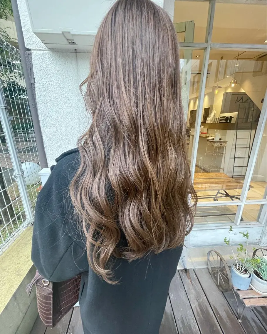 ロング カラー 🙃 透明感カラー/ボブのヘアスタイル