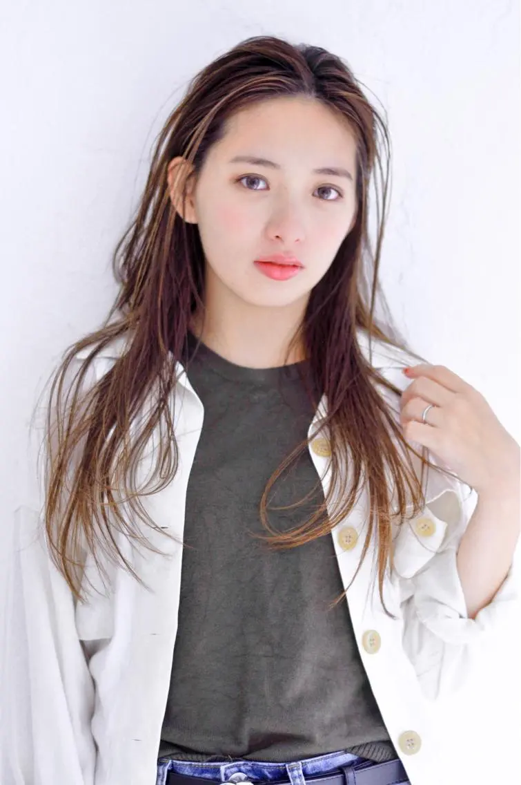 ロング 中田 敏明のヘアスタイル